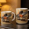 Rugged Chainsaw And Wood Design - Personalized Custom Coffee Mug - JBS063_MG Rugged Chainsaw And Wood Design - Personalized Custom Coffee Mug - JBS063_MG