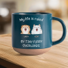 Ruled By Tiny Furry Overlords For Cat Lover Pottery Mug TH10 892093 Ruled By Tiny Furry Overlords For Cat Lover Pottery Mug TH10 892093