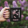 Sakura Cherry Blossom Personalized Mug, Vintage Japanese Spring Floral Gift with Custom Name Sakura Cherry Blossom Personalized Mug, Vintage Japanese Spring Floral Gift with Custom Name