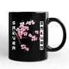 Sakura Cherry Blossom Personalized Mug, Vintage Japanese Spring Floral Gift with Custom Name Sakura Cherry Blossom Personalized Mug, Vintage Japanese Spring Floral Gift with Custom Name