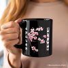 Sakura Cherry Blossom Personalized Mug, Vintage Japanese Spring Floral Gift with Custom Name Sakura Cherry Blossom Personalized Mug, Vintage Japanese Spring Floral Gift with Custom Name