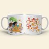Salty Lil's Beach, Lady Woman Dancing, Personalized Mug