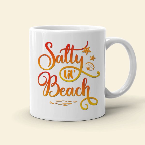 Salty Lil's Beach, Lady Woman Dancing, Personalized Mug
