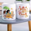 Salty Lil's Beach, Lady Woman Dancing, Personalized Mug
