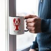 Santa Claws Lobster Personalized Mug, Funny Pun Coastal Christmas Holiday Gift with Custom Name Santa Claws Lobster Personalized Mug, Funny Pun Coastal Christmas Holiday Gift with Custom Name