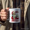Santa Middle Finger Christmas Personalized Mug, Vintage Humorous Gift with Custom Name Santa Middle Finger Christmas Personalized Mug, Vintage Humorous Gift with Custom Name