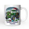 Santa's Favorite Farmer Personalized Mug, Christmas Green Tractor Gift with Custom Name Santa's Favorite Farmer Personalized Mug, Christmas Green Tractor Gift with Custom Name