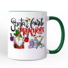 Santa's Favorite Manicurist Nail Art Personalized Mug, Beauty Artist Appreciation Gift with Custom Name Santa's Favorite Manicurist Nail Art Personalized Mug, Beauty Artist Appreciation Gift with Custom Name