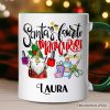 Santa's Favorite Manicurist Nail Art Personalized Mug, Beauty Artist Appreciation Gift with Custom Name Santa's Favorite Manicurist Nail Art Personalized Mug, Beauty Artist Appreciation Gift with Custom Name