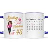 Sassy & Fabulous Birthday Calendar Pretty Woman Personalized Mug Sassy & Fabulous Birthday Calendar Pretty Woman Personalized Mug