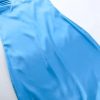 Satin Spaghetti Strap Sleeveless Backless Midi Dresses