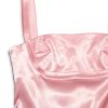 Satin Square Neck Strap Mini Dress