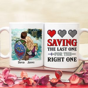 Saving The Last One For The Right One-Personalized Coffee Mug - Gift For Couple- Couple Coffee Mug- 01httn120723hh