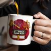 Scales Of Justice And Law Books - Personalized Custom Coffee Mug - GRAD299_MG
