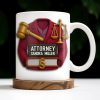 Scales Of Justice And Law Books - Personalized Custom Coffee Mug - GRAD299_MG
