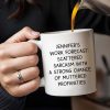 Scattered Sarcasm And Muttered Profanities Mug - Personalized Custom Coffee Mug - COL052_MG