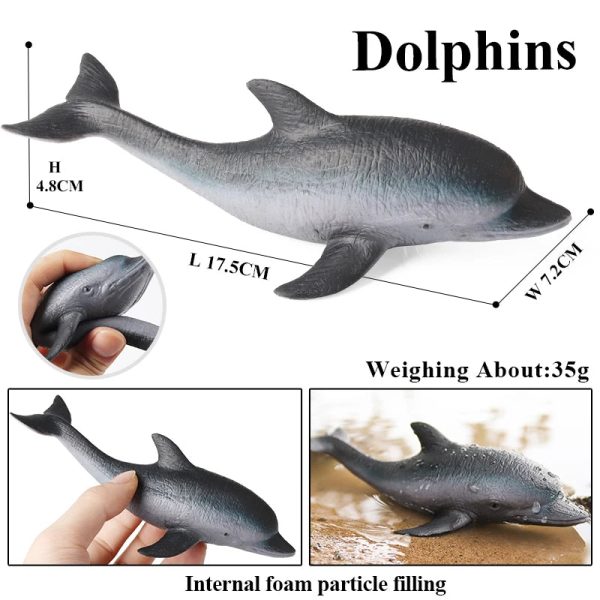 Sea Life Animals Soft Action Figures