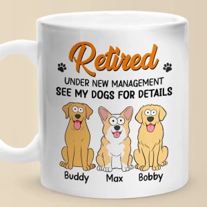 See My Dogs For Details - Dog Personalized Custom Mug - Appreciation, Retirement Gift For Coworkers, Work Friends, Colleagues, Family Members, Pet Owners, Pet Lovers