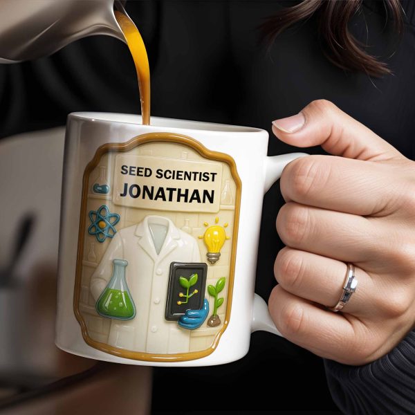 Seed Scientist With Lab Coats And Plants - Personalized Custom Coffee Mug - FAM379_MG Seed Scientist With Lab Coats And Plants - Personalized Custom Coffee Mug - FAM379_MG