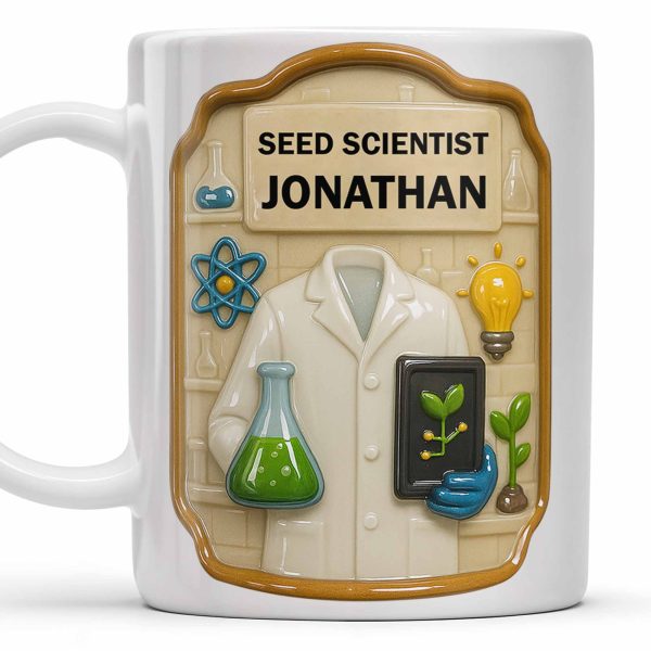 Seed Scientist With Lab Coats And Plants - Personalized Custom Coffee Mug - FAM379_MG Seed Scientist With Lab Coats And Plants - Personalized Custom Coffee Mug - FAM379_MG