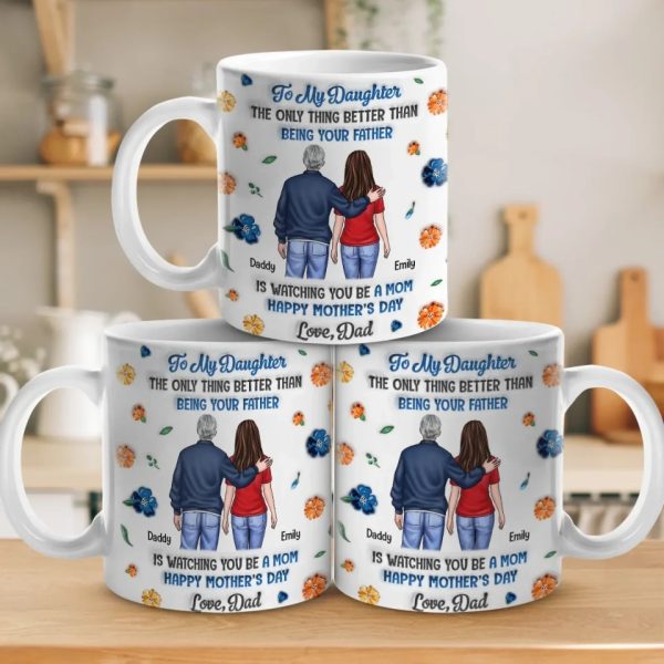 Seeing You Become A Mom Is My Greatest Joy - Family Personalized Custom 3D Inflated Effect Printed Mug - Mother's Day, Gift For Dad, Daughter