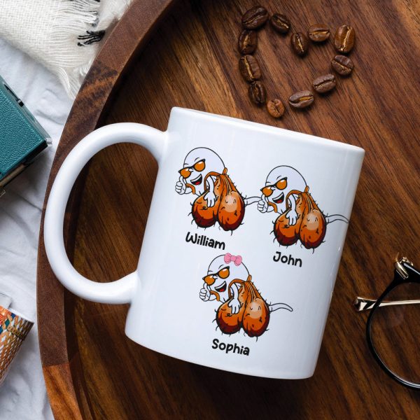 Seems Like Just Yesterday We Were Chillin' In Your Balls, Personalized Mug, Gift For Dad, Father's Day Gift
