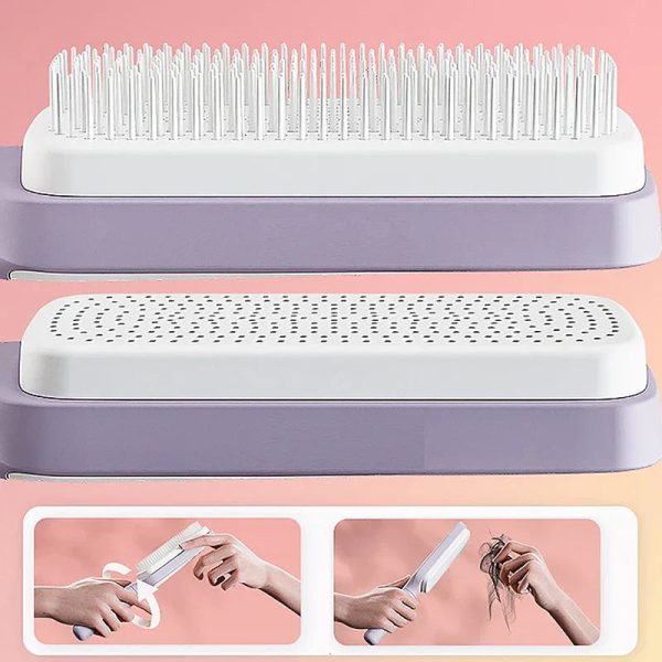 Self Cleaning Hairbrush Self Cleaning Hairbrush