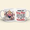 Sending You Sexy Kiss This Valentine, Personalized Coffee Mug, Funny Gift For Couple, Valentine's Gifts