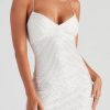 Sequin Sleeveless V-neckline Criss Cross Straps Mini Dress