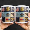Serve & Protect, American Flag And Police Badge Design - Personalized Custom Coffee Mug - OFC024_MG