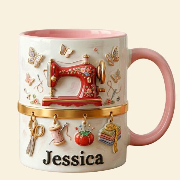 Sewing Machine Accent Mug, Personalized Gifts For Sewing Lovers 03qhtn241225