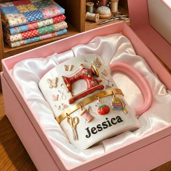 Sewing Machine Accent Mug, Personalized Gifts For Sewing Lovers 03qhtn241225