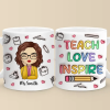 Shaping Minds, Inspiring Futures - Teacher Personalized Custom 3D Inflated Effect Printed Mug - Gift For Teacher Shaping Minds, Inspiring Futures - Teacher Personalized Custom 3D Inflated Effect Printed Mug - Gift For Teacher