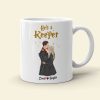 She's A Catch, He's A Keeper, Gift For Couple. Personalized Mug, Wizard Couple Mug, Couple Gift 06HTTI180723TM She's A Catch, He's A Keeper, Gift For Couple. Personalized Mug, Wizard Couple Mug, Couple Gift 06HTTI180723TM