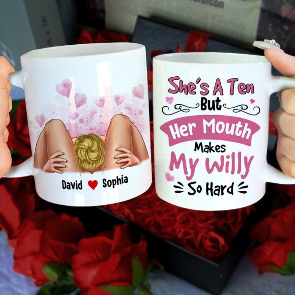 She's Is A Ten Personalized Funny Coffee Mug, Couple Gift She's Is A Ten Personalized Funny Coffee Mug, Couple Gift