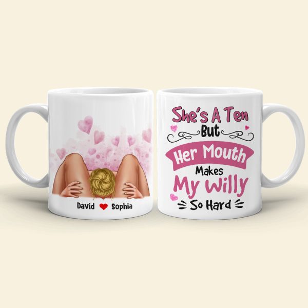 She's Is A Ten Personalized Funny Coffee Mug, Couple Gift She's Is A Ten Personalized Funny Coffee Mug, Couple Gift