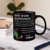 Show Supervisor Expert Who Fixes Issues Senior Mom Dad Retired - Personalized Mug Show Supervisor Expert Who Fixes Issues Senior Mom Dad Retired - Personalized Mug