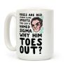 Sigma Toes Out Parody Coffee Mug