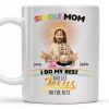 Single Mom, I Do My Best And Let Jesus Do The Rest, Family And Cross - Personalized Custom Coffee Mug - FTH059_MG Single Mom, I Do My Best And Let Jesus Do The Rest, Family And Cross - Personalized Custom Coffee Mug - FTH059_MG