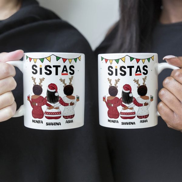 Sistas Soul Sisters - Personalized Mug - Christmas Gift For Sister Sistas Soul Sisters - Personalized Mug - Christmas Gift For Sister