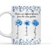 Sisters Are Different Flowers Toile De Jouy Style - Personalized Custom Coffee Mug Sisters Are Different Flowers Toile De Jouy Style - Personalized Custom Coffee Mug