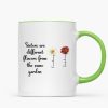 Sisters Are Diffrent Flowers From The Same Garden Personalized Mug, Long Distance Togetherness Birthday Christmas Gift For Sisters, Siblings Sisters Are Diffrent Flowers From The Same Garden Personalized Mug, Long Distance Togetherness Birthday Christmas Gift For Sisters, Siblings