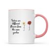 Sisters Are Diffrent Flowers From The Same Garden Personalized Mug, Long Distance Togetherness Birthday Christmas Gift For Sisters, Siblings Sisters Are Diffrent Flowers From The Same Garden Personalized Mug, Long Distance Togetherness Birthday Christmas Gift For Sisters, Siblings