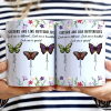 Sisters Are Like Butterflies - Personalized White Edge-to-Edge Mug