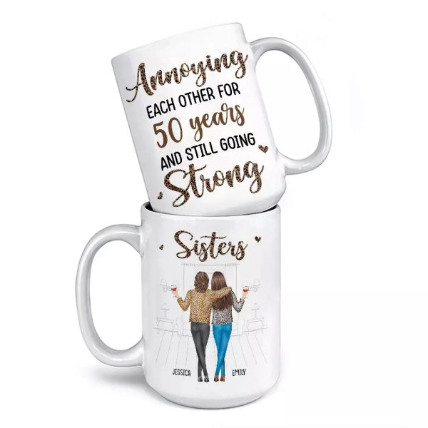 Sisters By Heart, Friends By Choice - Sister Personalized Custom Mug - Gift For Sisters, Siblings Sisters By Heart, Friends By Choice - Sister Personalized Custom Mug - Gift For Sisters, Siblings
