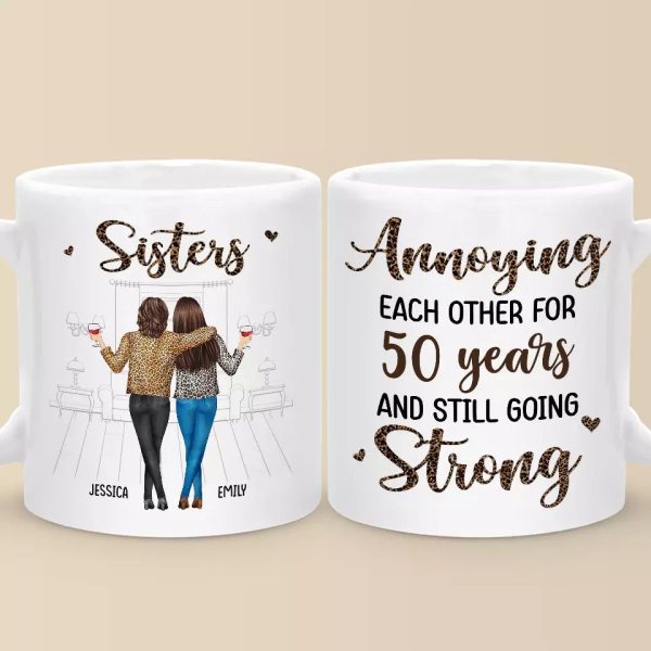 Sisters By Heart, Friends By Choice - Sister Personalized Custom Mug - Gift For Sisters, Siblings Sisters By Heart, Friends By Choice - Sister Personalized Custom Mug - Gift For Sisters, Siblings