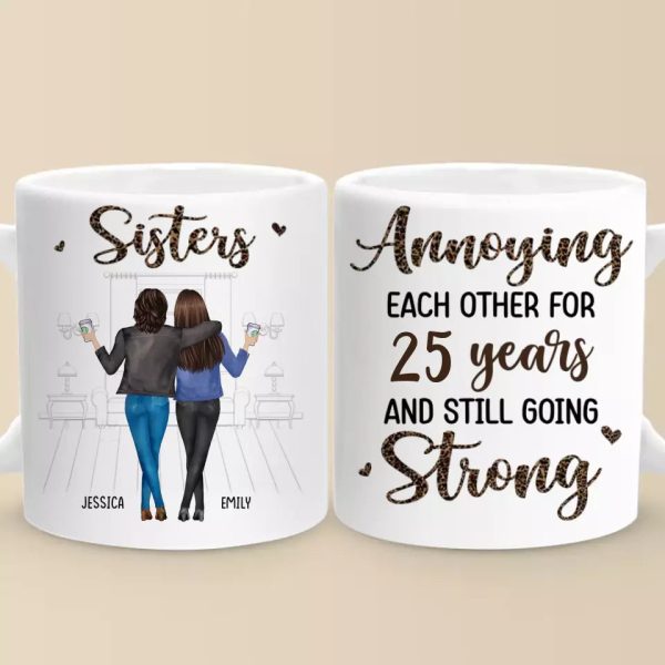 Sisters By Heart, Friends By Choice - Sister Personalized Custom Mug - Gift For Sisters, Siblings Sisters By Heart, Friends By Choice - Sister Personalized Custom Mug - Gift For Sisters, Siblings