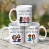 Sitting Doll Mom And Daughters Sons My Favorite Child Gave Me This Funny Personalized Mug