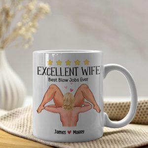 Sizzling Love, You Are Very Excellent, Personalized Coffee Mug For A Sexy Couple, Perfect Gifts for Couples,