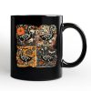 Skeleton Goose Patchwork Personalized Mug, Floral Halloween Gift with Custom Name Skeleton Goose Patchwork Personalized Mug, Floral Halloween Gift with Custom Name